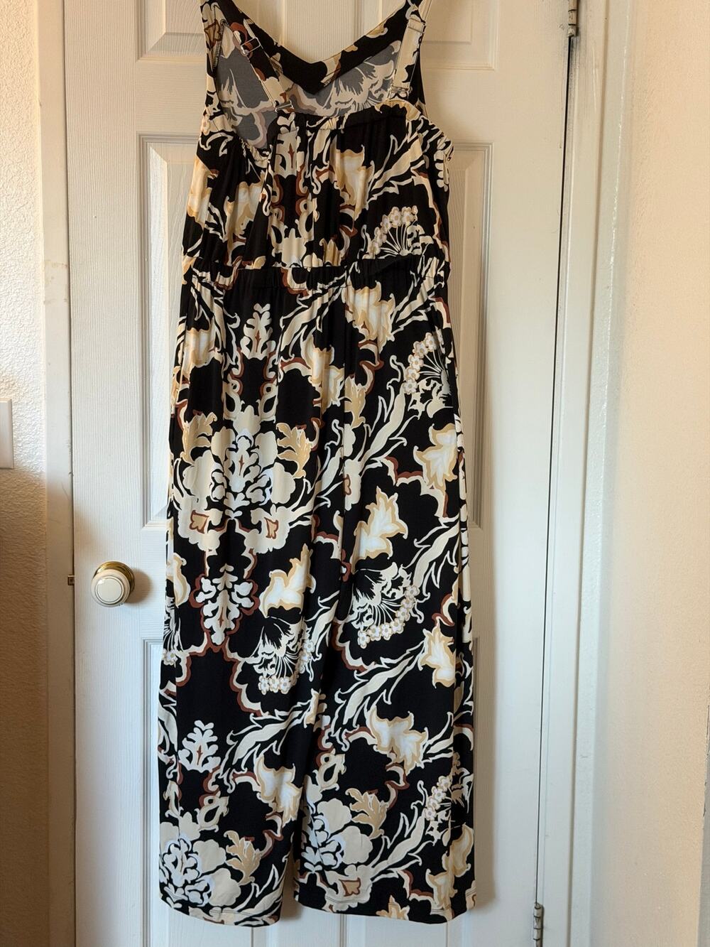 Lane Bryant 18/20 Floral Wide Leg Jumpsuit Boho Flowy Fall Discontinued Style